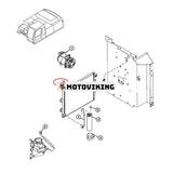 A/C kondensorkärna 4602578 för John Deere grävmaskin 135C 200CLC 210 210CW 225CLC 230CLC 270CLC 330CLC 370C