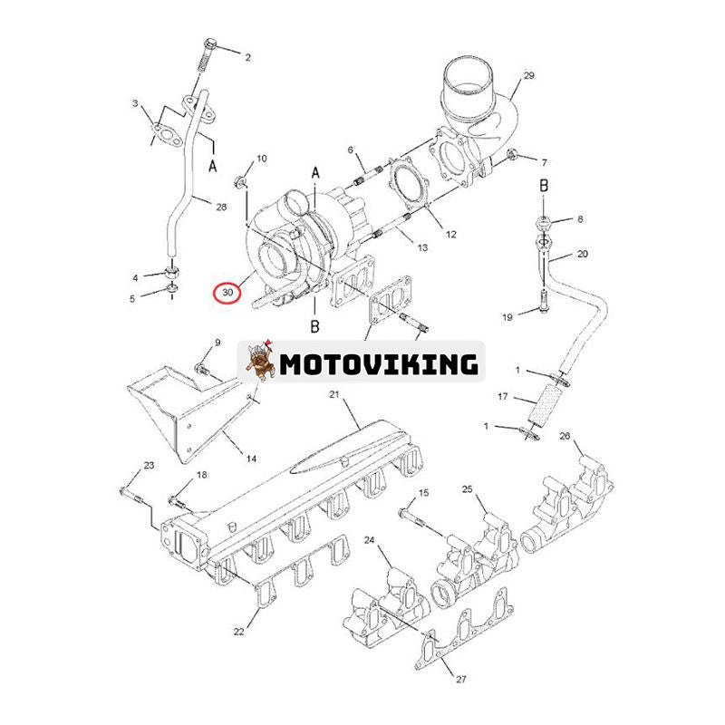 Turbo GT3571S Turboladdare 235-9694 för Caterpillar CAT Engine 3056E Lastare 924G 924GZ 930G Grävmaskin M316C M318C M322C