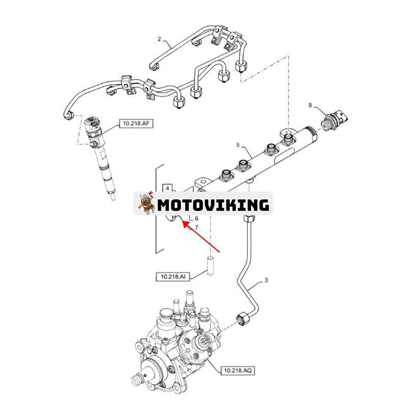 Bränsletrycksavlastningsventil 5801474163 för FPT Iveco Engine F5HFL413A*A001 New Holland Loader C232 L225 L230 C238