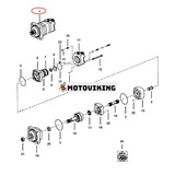 Hydraulmotor 6632177 för Bobcat kompaktlastare 440 440B 443 450 453 463 S70