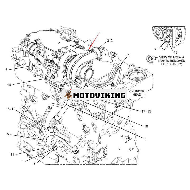 Turboladdare 356-3519 för Caterpillar CAT Engine C4.4 traktor D3K2 D4K2 D5K2 XL Grävlastare 416F 420F 428F 432F 434F 444F