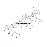 Avgasgrenrör 6151-11-5130 för Komatsu Engine 6D125 S6D125 Grävmaskin PC400-7 Hjullastare WA450-3MC WA470-3 WA470-5 WA480-5