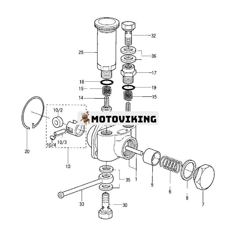 Bränslepump 9440610650 105220-6610 för Caterpillar Engine 3066 Grävmaskin 311C 312C 314C 318C 320C 323D