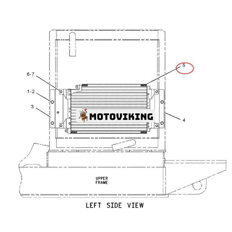 A/C kondensorkärna 130-0253 för Caterpillar CAT grävmaskin 311B 312B 315B 318B 320B 325B 330B 345B 385B