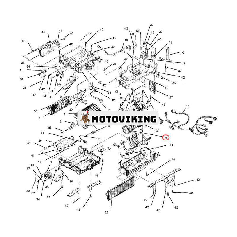 Fläktmotor 229-9137 för Caterpillar CAT grävmaskin 314C 321C 321D LCR 325C 328D LCR 308C