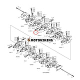 Huvudavlastningsventil 4-02-902 för Komatsu Doosan Daewoo grävmaskin B55W-1 SOLAR 015 55 55-V 55W-V