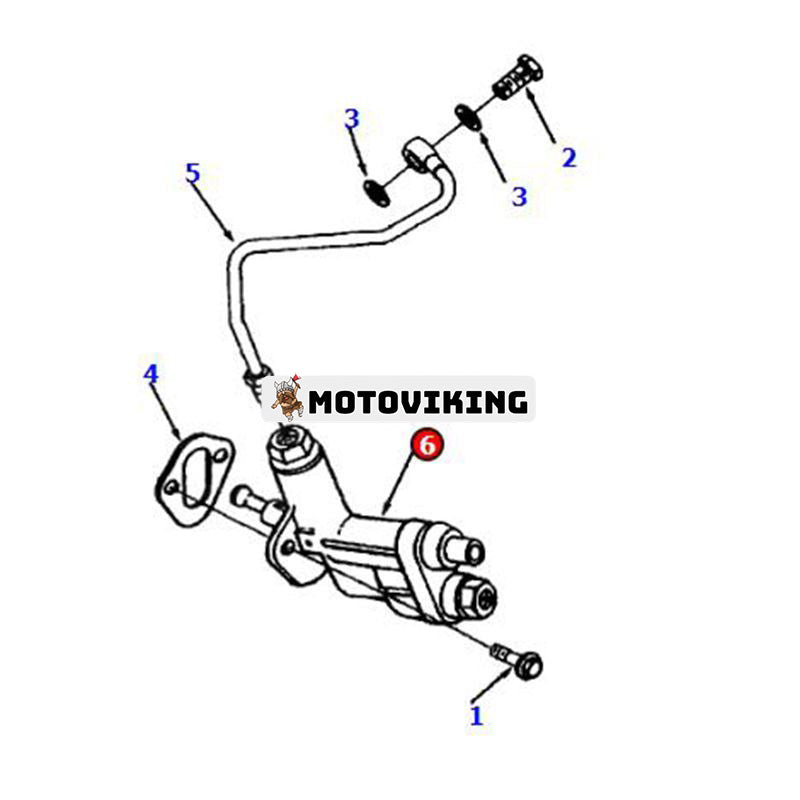 Bränslelyftpump 6742-01-2190 för Komatsu hjullastare WA380-DZ-3