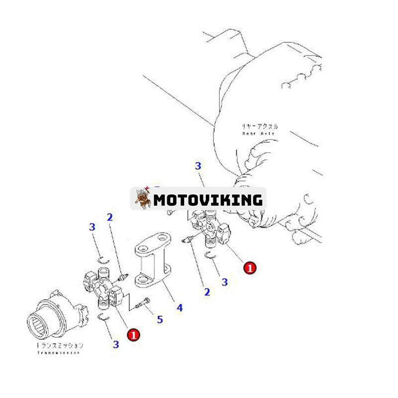 1 st universalled 423-20-32621 för Komatsu hjullastare WA380-5 WA380-6 WA380-7 WA380-8 WA400-5 WA430-5 WA430-6