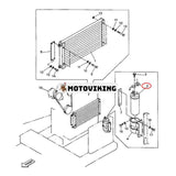 A/C Reciver Tork 159634A1 för CASE Grävmaskin 9007B 9010B 9020B 9030B 9040B 9045B 9050B 9060B