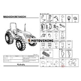 Ljuddämpare 3C011-12113 3C011-12110 för Kubota Tractor M5040DT M5040F M6040DT M6040F M7040DT M7040F