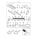 Avgaspackning YM129472-18090 för Komatsu Lastare CK30-1 CK35-1 SK1020-5 SK1020-5N SK1026-5 SK1026-5N WA100M-8