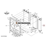 Intercooler XB00001931 för Hitachi grävmaskin ZX200-5G ZX200LC-5G ZX210H-5G ZX210K-5G ZX210LCH-5G ZX210LCK-5G
