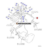 Ledningsnät 20Y-06-24751 för Komatsu grävmaskin PC200-6S PC100-6Z PC120-6Z PC200LC-6Z PC210-6D PC220-6Z PC250HD-6Z