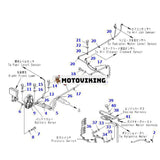 Ledningsnät 207-06-71110 207-06-7114 för Komatsu grävmaskin PC360-7 PC300-7 PC350LC-7 PC350-7 PC300LL-7L