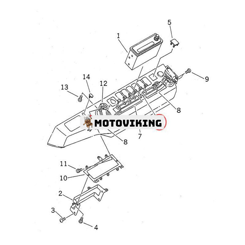 Konsol ledningsnät 20Y-06-25140 20Y-06-23880 för Komatsu Grävmaskin PC100-6 PC120-6 PC130-6 PC200-6 PC210-6 PC300-6 PC400-6