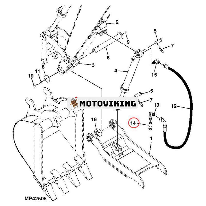 Hydraulisk snabbkopplingsplugg M131862 & M131863 för Hitachi grävmaskin ZAXIS35U-5N ZAXIS50U-5N ZAXIS60USB-5N