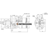 Hydraulisk ersättningsmotor OMR315 151-6117 för Sauer Danfoss