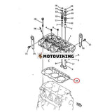 Cylinderhuvudspackning YM119865-01331 för Komatsu Engine 3D78AE-3 3D75N-2 3D75N-1 3D75-2