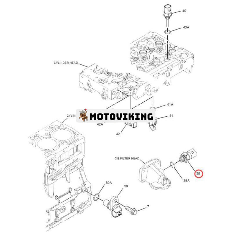 Oljetryckssensor 278-5225 för Caterpillar CAT motor C4.4 C6.6 Grävmaskin 320D M313D M316D Lastare 420E 430E 450E 924H