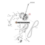 12V SD7H15 A/C Kompressor 4105 47693200 84356660 för New Holland Loader W50C W60C W70C W80C U80C B110C B95C