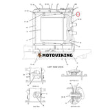 Intercooler Luftslang 382-8729 för Caterpillar CAT Engine C7 Grävmaskin 324D 325D 326D 329D