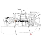 Intercooler Luftslang 307-9273 för Mitsubishi Engine 4M40 Caterpillar CAT Grävmaskin 307D