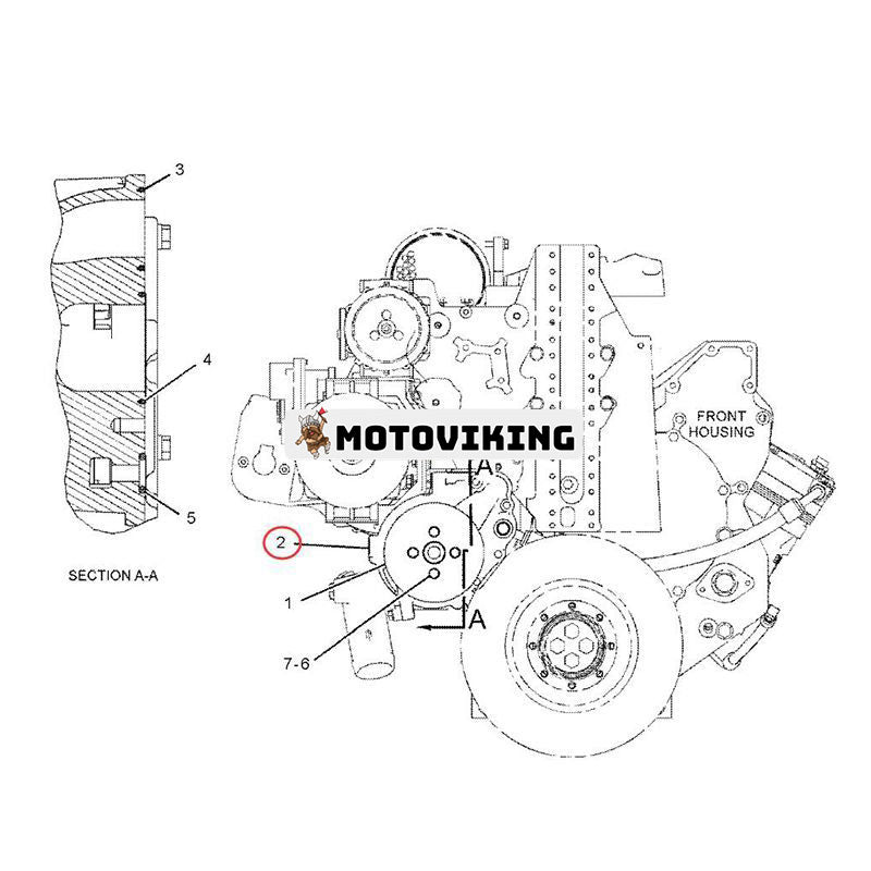 Vattenpump 338-1149 för Caterpillar CAT Engine C9.3 C9.3B Grävmaskin 336E Hjullastare 966K 966M 972K