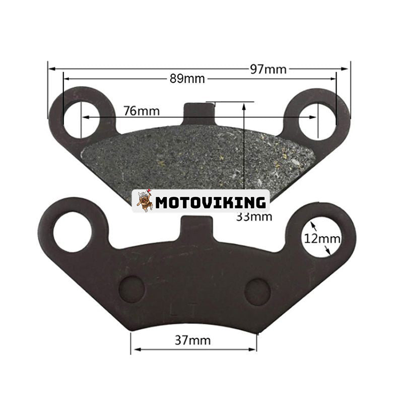 2 ST skivbromsbelägg för CFMoto Scooter Moped Motorcykel CF500 500cc CF600 600cc X5 X6 X8 ATV UTV