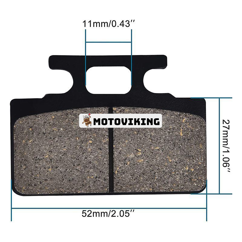 2 st främre skivbromsbelägg för Dirt Bike 50cc 70cc 90cc 110cc 125cc