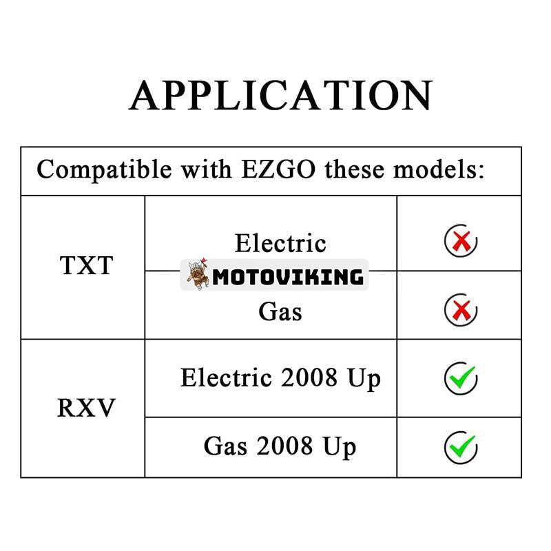 2 ST Tändningsnycklar 611282 605946 606993 för EZGO gas- och elektriska RXV-fordon