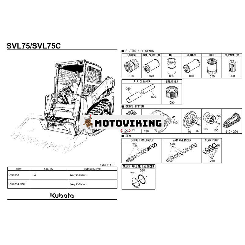 15T kedjehjul V0511-21110 för Kubota bandlastare SVL65-2 SVL75 SVL75-2 SVL75C