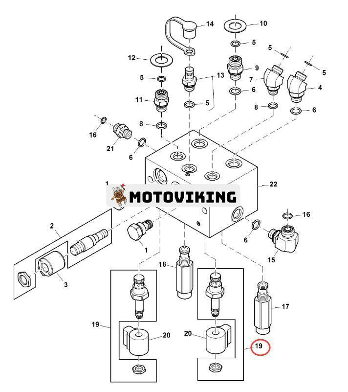 Magnetpatronventil AH211225 för John Deere 1000 1100 625D 630D 640D 725D 735D 740D S680 S685 S780 S785 S790 7660