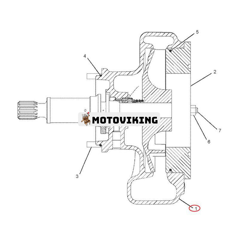 Vattenpump 212-8177 för Caterpillar CAT Engine 3512 3516 3508B Lastare 994 Lastbil 777D 785 789C 793B