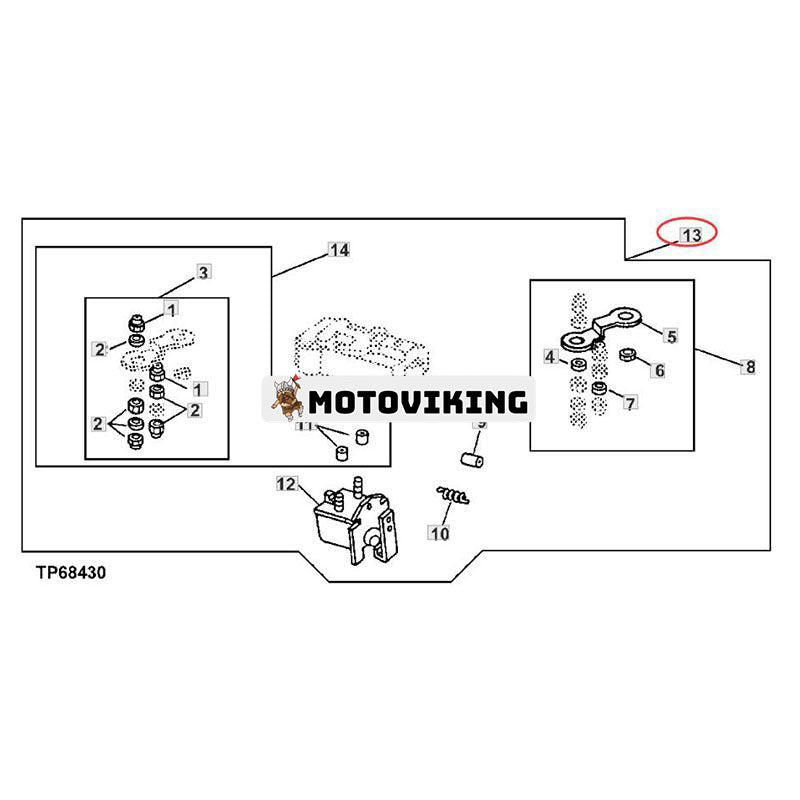 24V insprutningspump solenoid RE20650 för John Deere Engine 4045 4039 4239 6359 6414 Humvee ETC