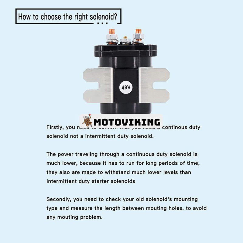 48V Heavy Duty Solenoid JR1-H1950-00 för Club Car E-Z-GO Yamaha Electric G19 G22 Power Drive 4 Terminal #586 Series