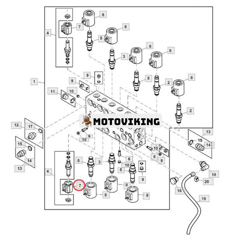 12V magnetventilspole AA84482 för John Deere Planter DB40 DB50 DB74 DB90