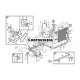 A/C kondensorkärna VOE14547919 för Volvo grävmaskin EC160C EC180C EC210C EW140C EW160C EW180C EW210C EW230C