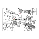 A/C kondensorkärna VOE14612047 för Volvo grävmaskin EC55C EC60C EW60C Hjullastare L20F L25F L28F L30G L35G