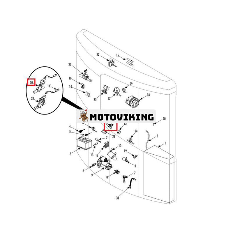 Elektronisk trottelventil 61-8820 för Thermo King SLXi SLX SLXe Advancer