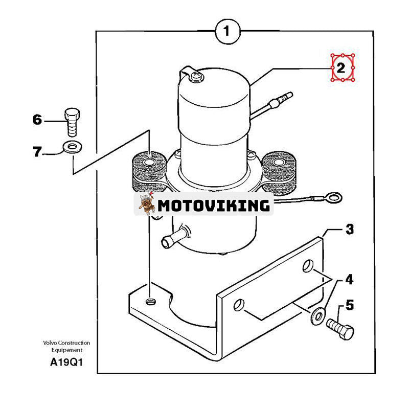 Bränslepump PJ5150005 för Volvo Grävmaskin EC14 EC15 EC20 EC45