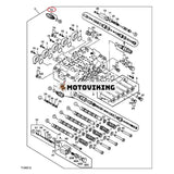 Avlastningsventil 4372039 för John Deere grävmaskin 160DLC 200LC 210CW 225CLC 230LC 2454D 2954D 3754D 2054