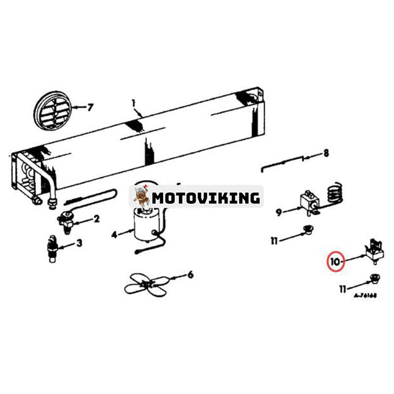 Fläktströmställare F63866 för CASE Tractor 2090 2290 2390 2470 2590 2670 2870 4490 4690 4890