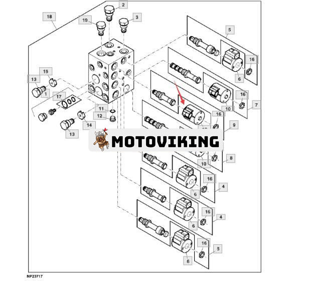 12V magnetventilspole AT333862 för John Deere Engine 4024 4045 6068 Lastare 310E 315 410E 710L 335C 435C 437E