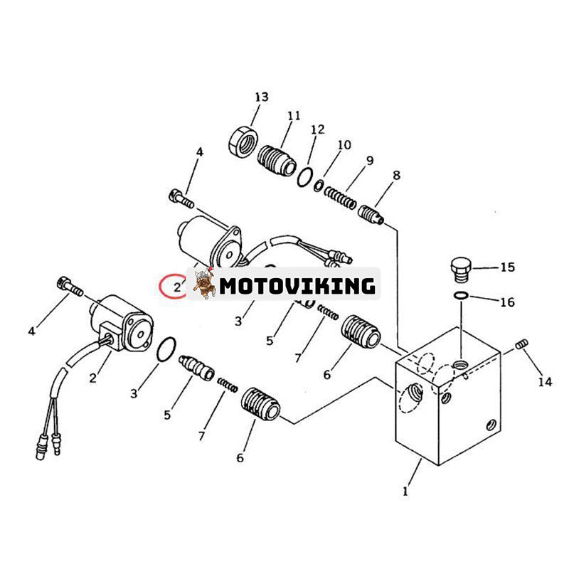 12V magnetventil 20T-60-72230 för Komatsu grävmaskin PC20-7 PC35R-8 PC40-7 PC40R-8 PC45R-8