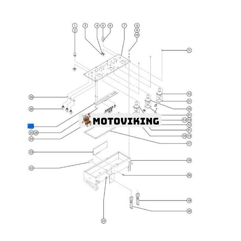 PCB LED-vippströmbrytare ALC100 232975GT för Genie Boom Lift S-100 S-105 S-120 S-125 SX-150 Z-135/70 Z-80/60 ZX-135/70