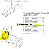 Svänghjulsgeneratoraggregat KM168FE-16200 för Kipor Engine 170FE 178FE 186FE 186FAE