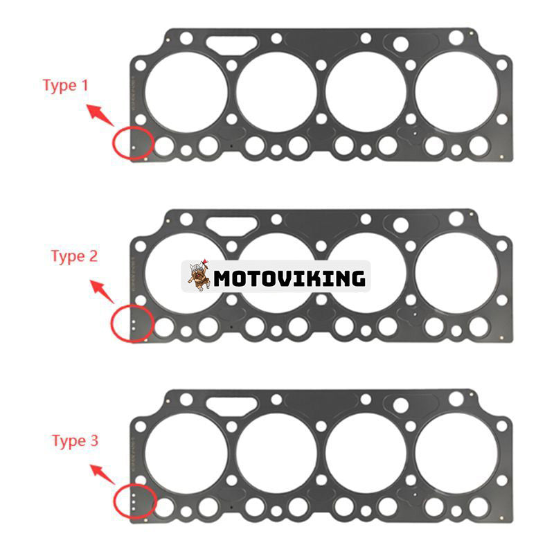 Topplockspackning 04292651 04292652 04292653 för Deutz Engine TCD2013L042V TD2013L042V