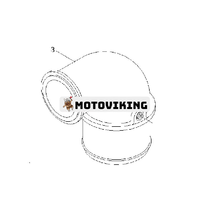 Luftöverföringsrör 3918685 för Cummins Engine 6BT 6BTA 4BT QSB Hyundai R215LC7 R235LCR9 R235LCR9A