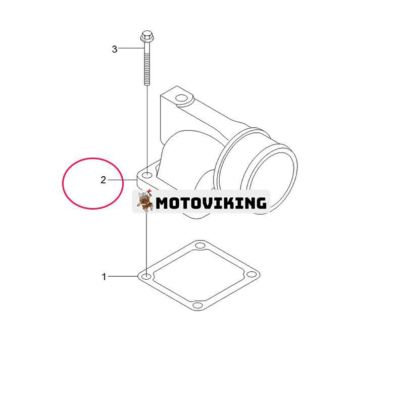 Luftintagsanslutning 3921836 för Hyundai R210LC7A R210NLC7A R250LC7A R290LC7