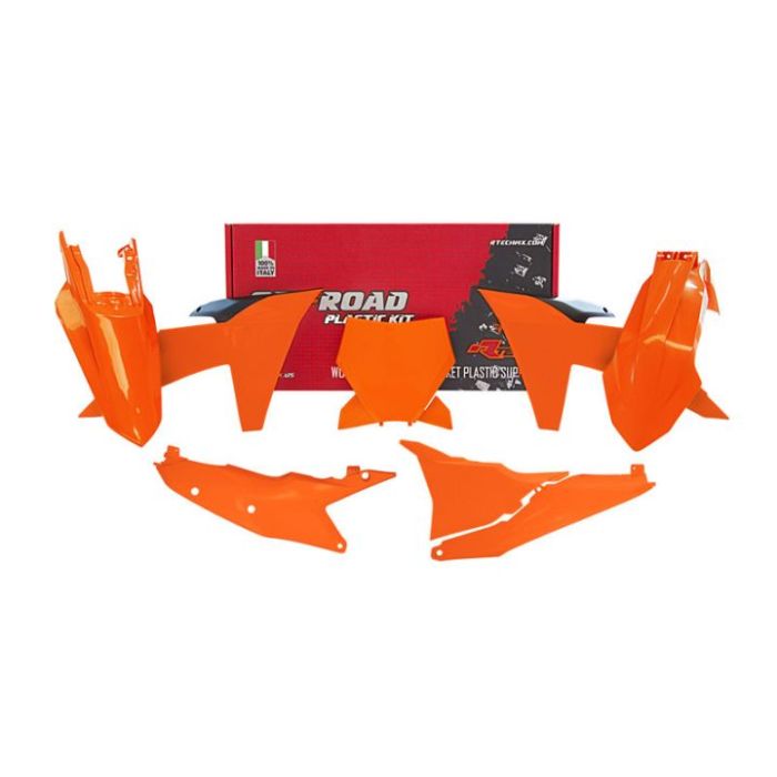 Plastkit/6 2023-24 Ktm Sx/Sxf Orange/Svart Rtech R-Kitktm-Ar0-023